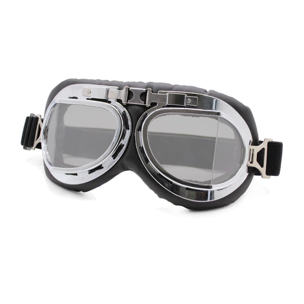 Roaopp Retro Motorcycle Goggles Glasses Vintage Moto Classic Goggles for Harley Pilot Steampunk ATV Bike Copper Helmet