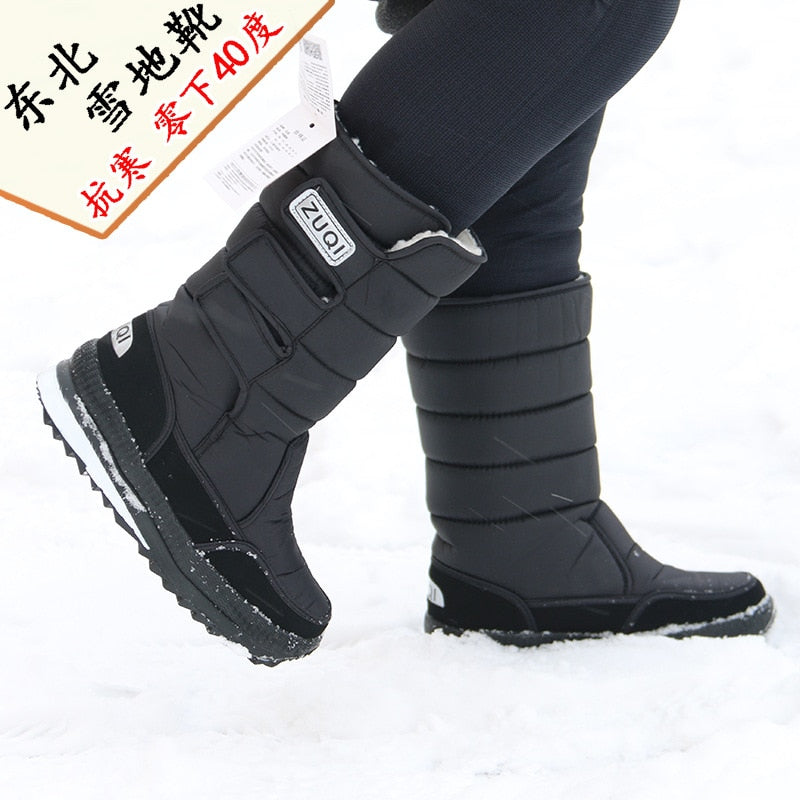 Men or Women's Boots Platform Snow Boots, Thick Plush Waterproof Slip-resistant 2023 Winter to keep Warm. Plus Size 34 - 47