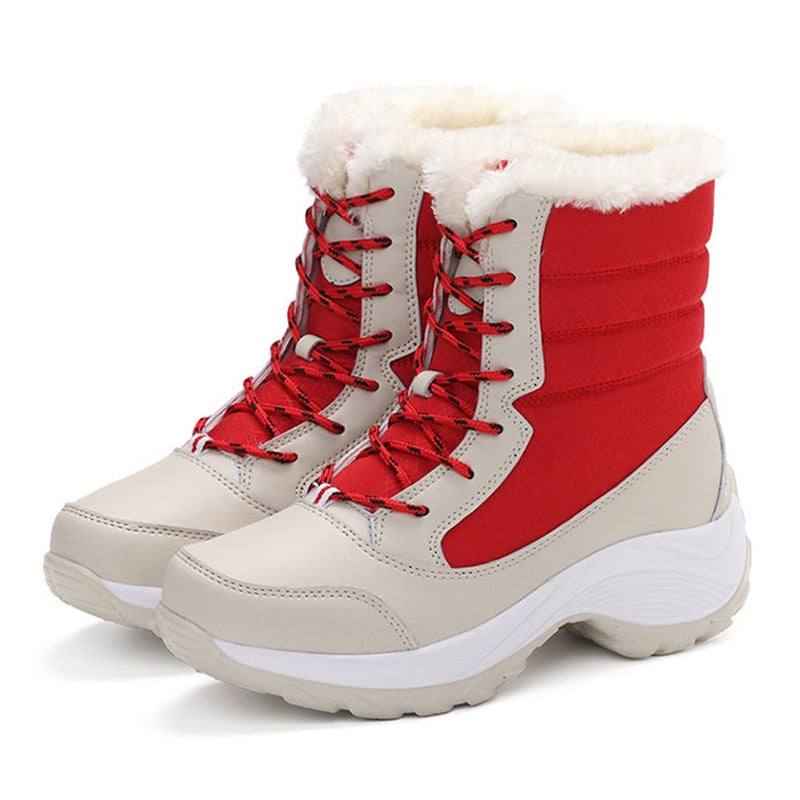 Women's Waterproof Winter Ankle Snow Boots.