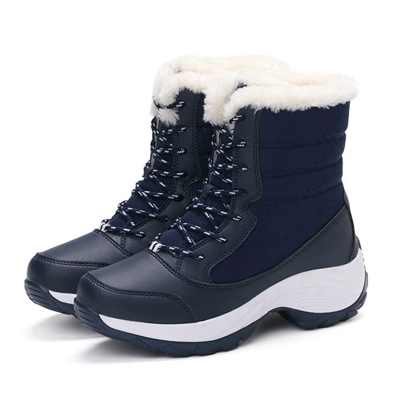 Women's Waterproof Winter Ankle Snow Boots.