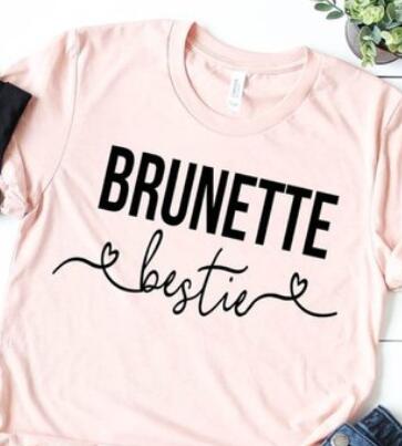 Skuggnas Blonde Bestie Brunette Bestie Best Friend Shirts Matching T Shirts Best Friend Shirt Set Best Friend Shirt BFF Clothing