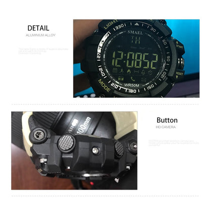 SMAEL Sport Watch Men Top Luxury Brand Military 50M Waterproof Wristwatch Clock Men&#39;s LED Digital Watches Relogio Masculino
