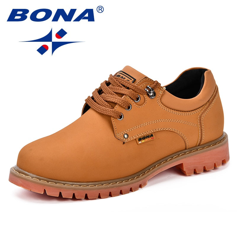 Men's Casual Oxfords Leather Shoes.