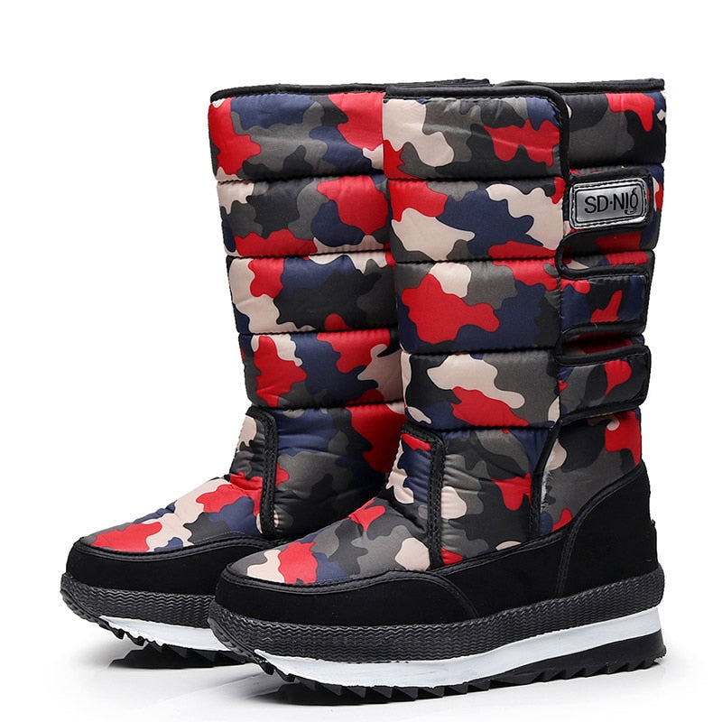 Men or Women's Boots Platform Snow Boots, Thick Plush Waterproof Slip-resistant 2023 Winter to keep Warm. Plus Size 34 - 47