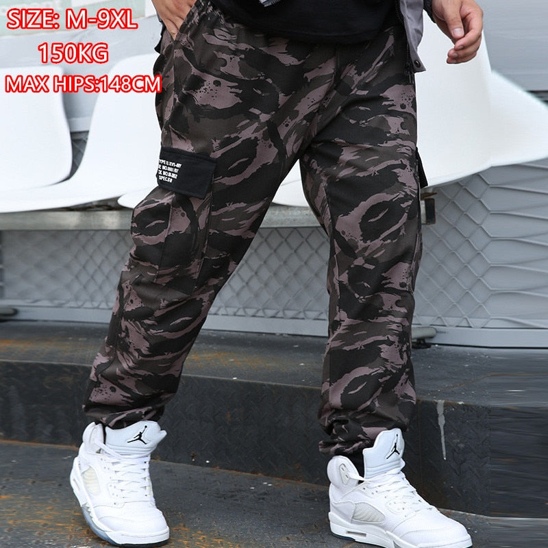 Camouflage Cargo Pants, Joggers. Hip Hop Cotton Sweatpants,.