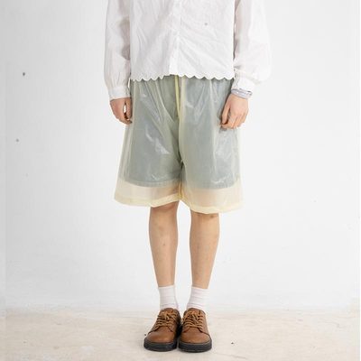 TPU Waterpoof Boy Man's Half Trousers Shorts Rainproof Dirty antiproof  Plastic Pants