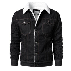 Men Light Blue Denim Jackets, High Quality Cotton, Warm Coats XS-6XL.