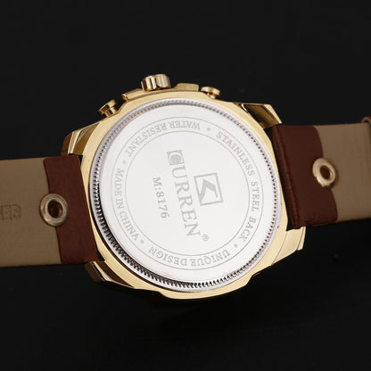 Top Brand Luxury Gold Men's Watch