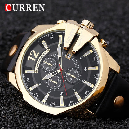 Top Brand Luxury Gold Men's Watch