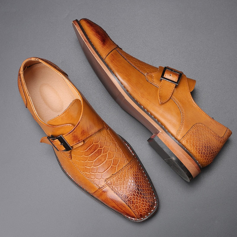 Men's Dress Shoes, Oxford Patent Leather Office Business Men's Shoes.