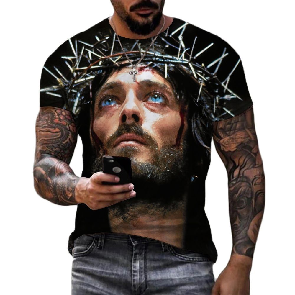 Jesus Christ 3D Print T-shirts for Men and Women.