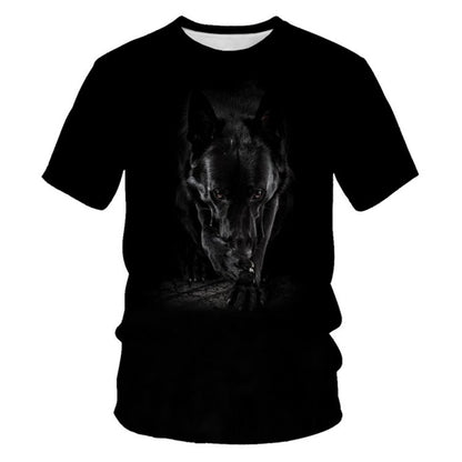 3D Digital Printing Mens Fashion Short Sleeved T Shirt