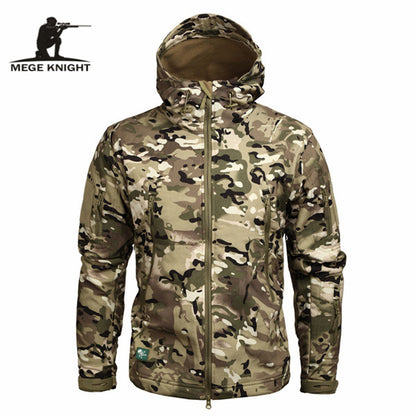 Mege Brand Clothing, Autumn Men's Camouflage, Fleece Jacket.
