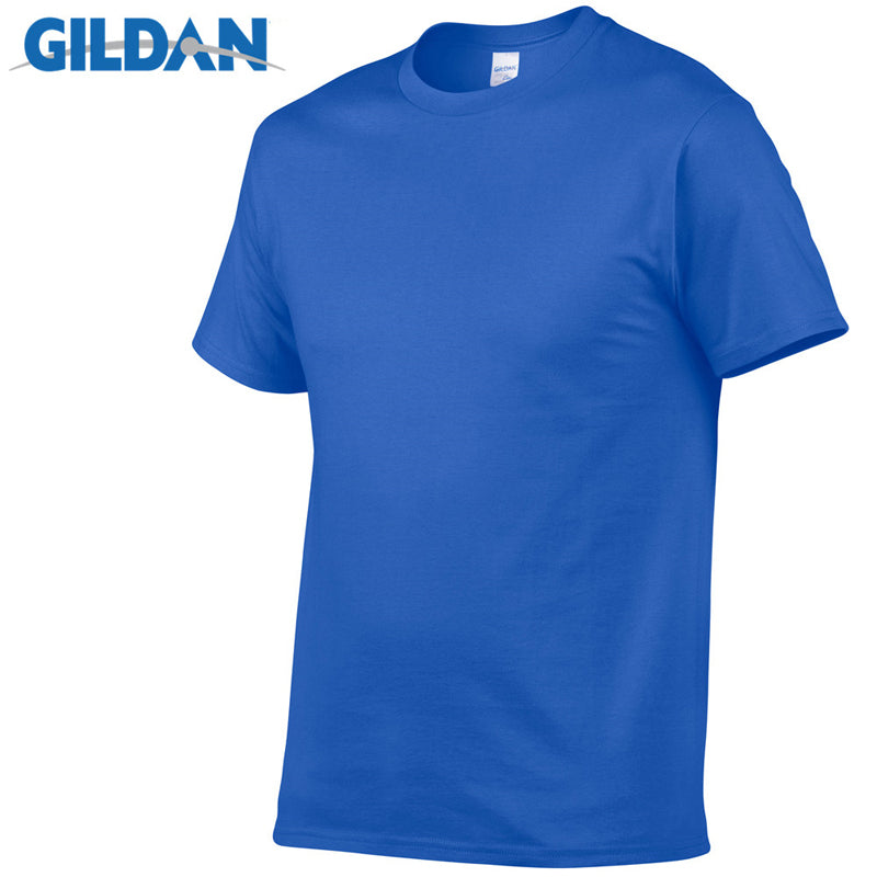 Gildan Brand Men's Hot Sale Men's Summer 100% Cotton T-Shirt.