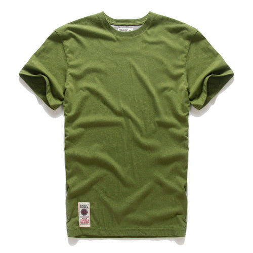 Men's Tee-shirt Cotton Solid Color Causal O-neck