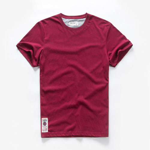 Men's Tee-shirt Cotton Solid Color Causal O-neck