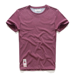 Men's Tee-shirt Cotton Solid Color Causal O-neck