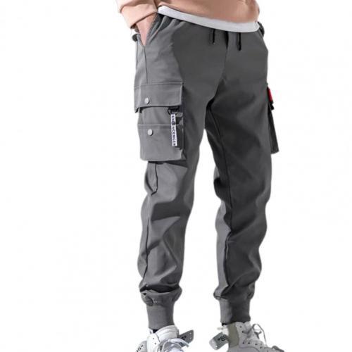 Men's Solid Multi-pocket Cargo Pants