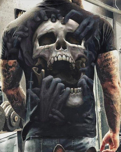 Summer Fashion Horror Skull 3D Print Men's T-Shirt