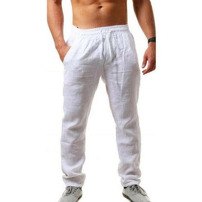 New Men's Cotton Linen Pants.
