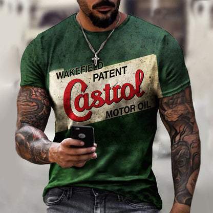 T-Shirt 3D Printing Short-Sleeved, Summer for Men