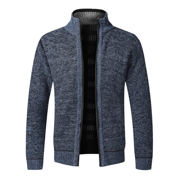 Men's Slim Fit Knitted, Thick Cardigan Sweatercoat.
