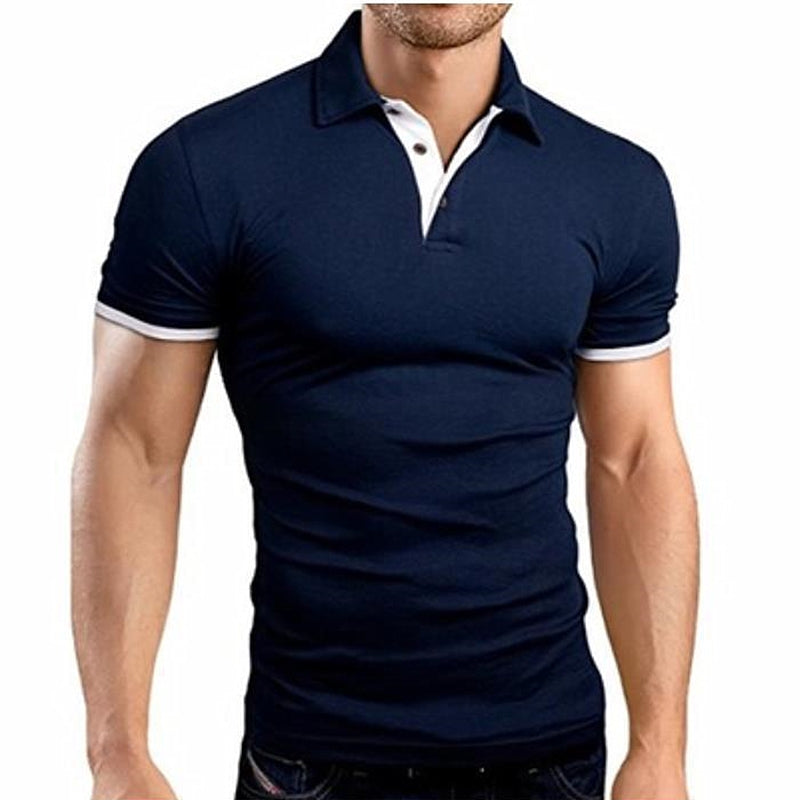 Brand New Men's T-shirt Lapel Casual Short-sleeved