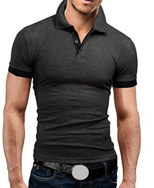 Brand New Men's T-shirt Lapel Casual Short-sleeved