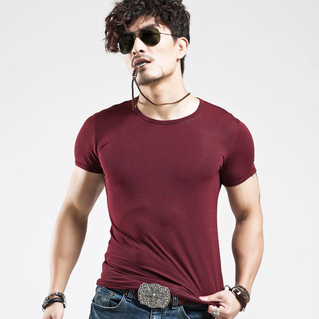 Men's Short Sleeve T-Shirts Fashion Fitness Hot!