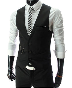 New Arrival - Men Business Slim Fit Suit Vest.