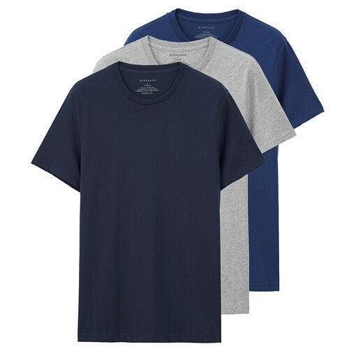 3-pack Giordano Men's T-Shirt3 Cotton Short Sleeve