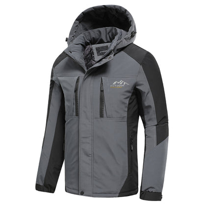 Men's Autumn Fashion Patchwork Waterproof Pockets.