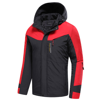 Men's Autumn Fashion Patchwork Waterproof Pockets.